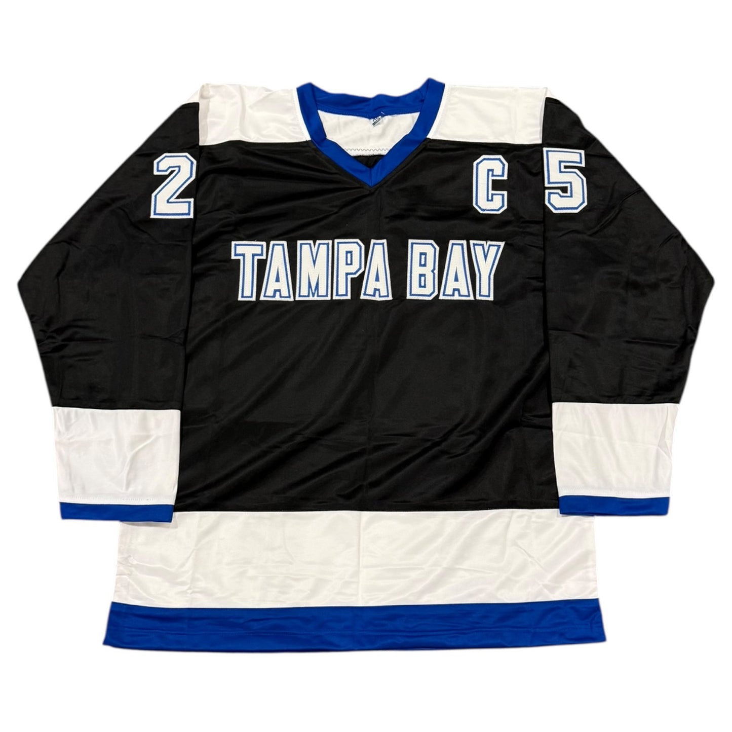 Dave Andreychuk Autographed Tampa Bay (Black #25) Custom Stitched Hockey Jersey - JSA