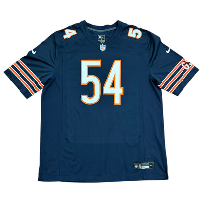 Brian Urlacher Autographed Chicago Bears (Blue #54) Nike Replica Jersey w/ "HOF 18" - Beckett