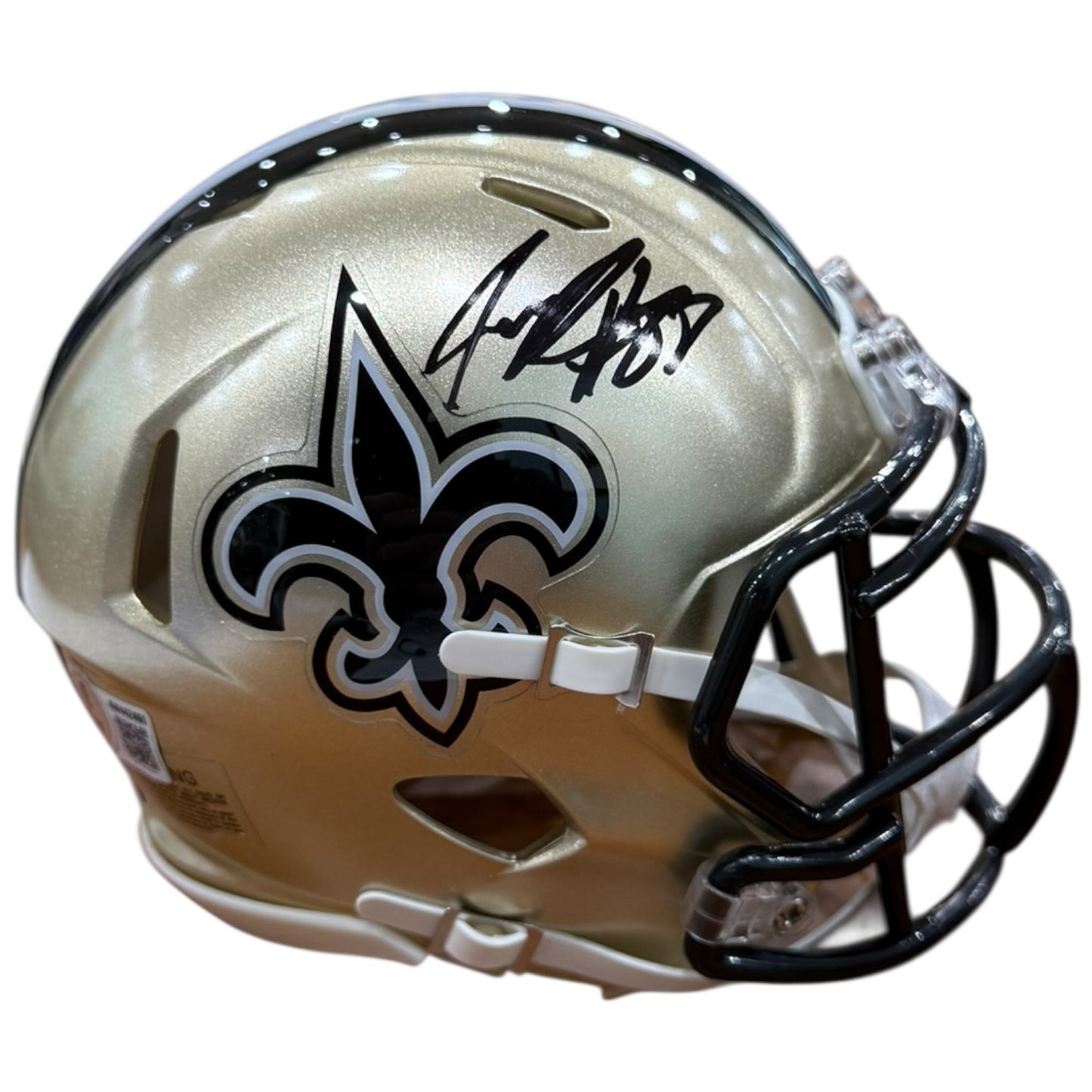 Jeremy Shockey Autographed New Orleans Saints (SPEED) Mini Helmet - Beckett