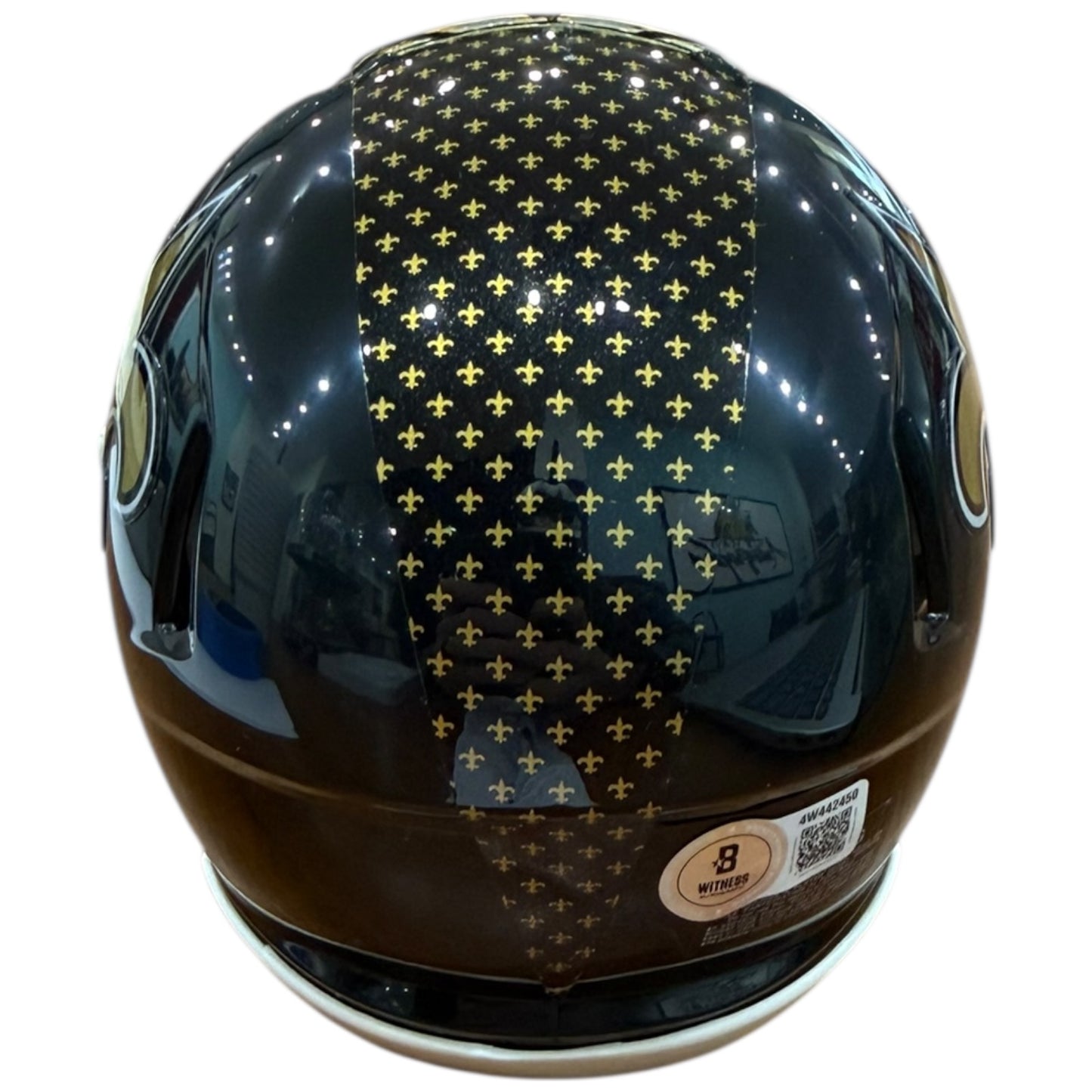 Jeremy Shockey Autographed New Orleans Saints (2022 Black Alternate) Mini Helmet - Beckett