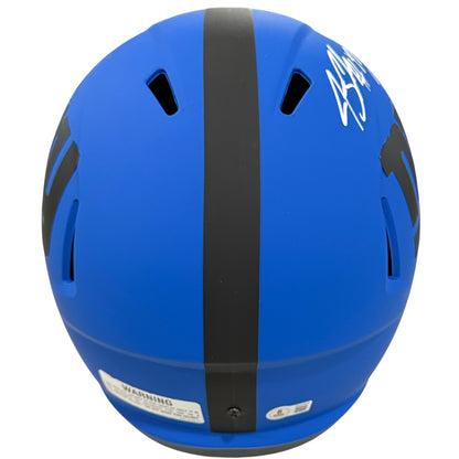 Jeremy Shockey Autographed New York Giants (RAVE) Deluxe Full Size Helmet w/ "4x Pro Bowl & SB XLII Champ" - Beckett