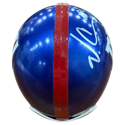 Victor Cruz Autographed New York Giants Mini Helmet - JSA