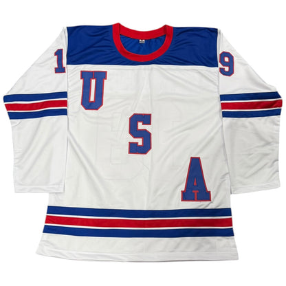 Matthew Tkachuk Autographed USA White 19 Custom Stitched Hockey Jersey - JSA