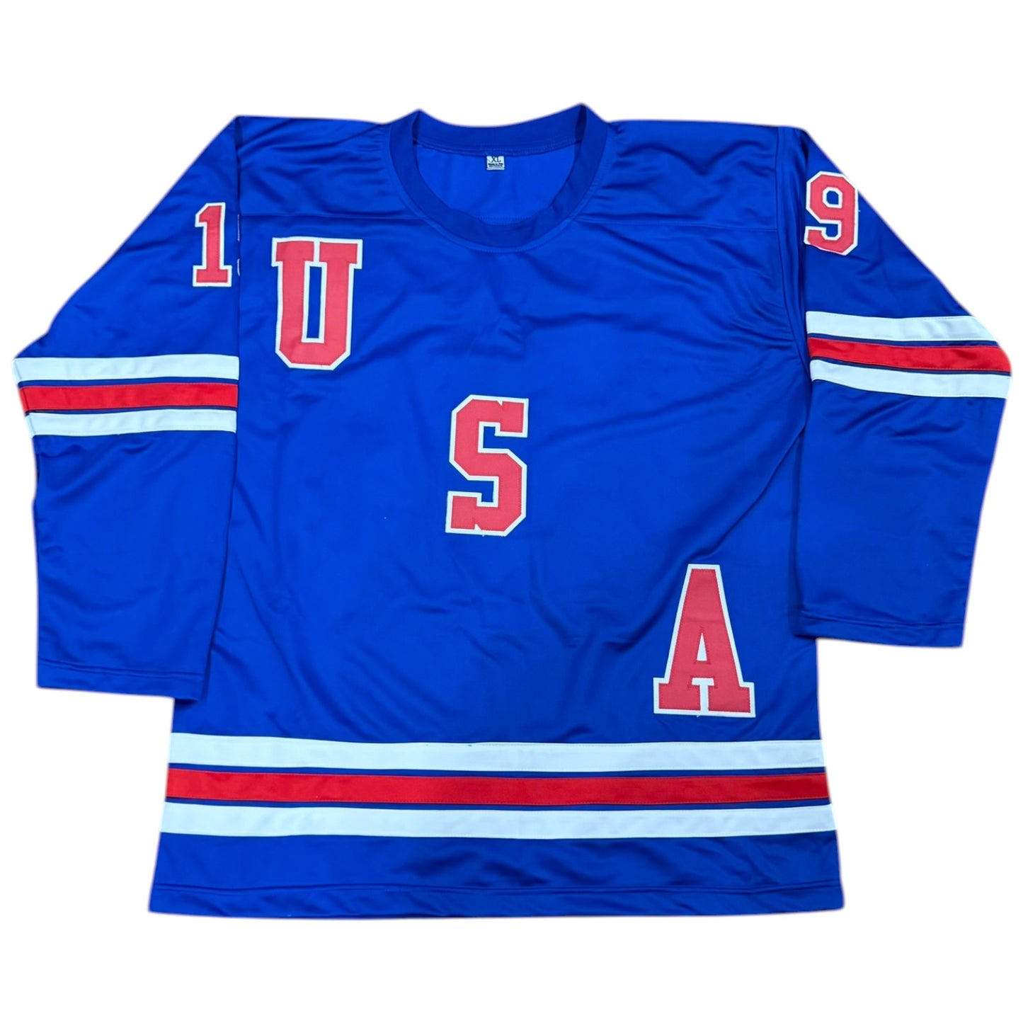 Matthew Tkachuk Autographed USA (Blue #19) Custom Stitched Hockey Jersey - JSA