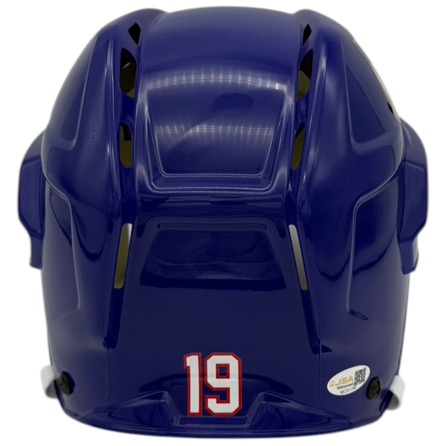 Matthew Tkachuk Autographed Team USA Olympics (Blue) Full Size Helmet - JSA