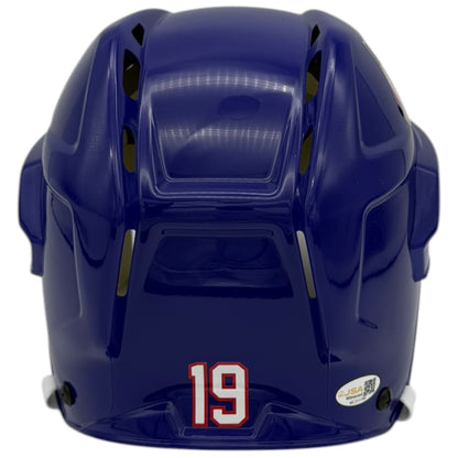 Matthew Tkachuk Autographed Team USA Olympics (Blue) Full Size Helmet - JSA