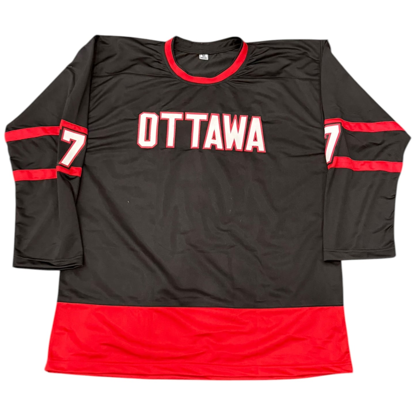 Brady Tkachuk Autographed Ottawa Senators (Black #7) Custom Stitched Hockey Jersey - JSA