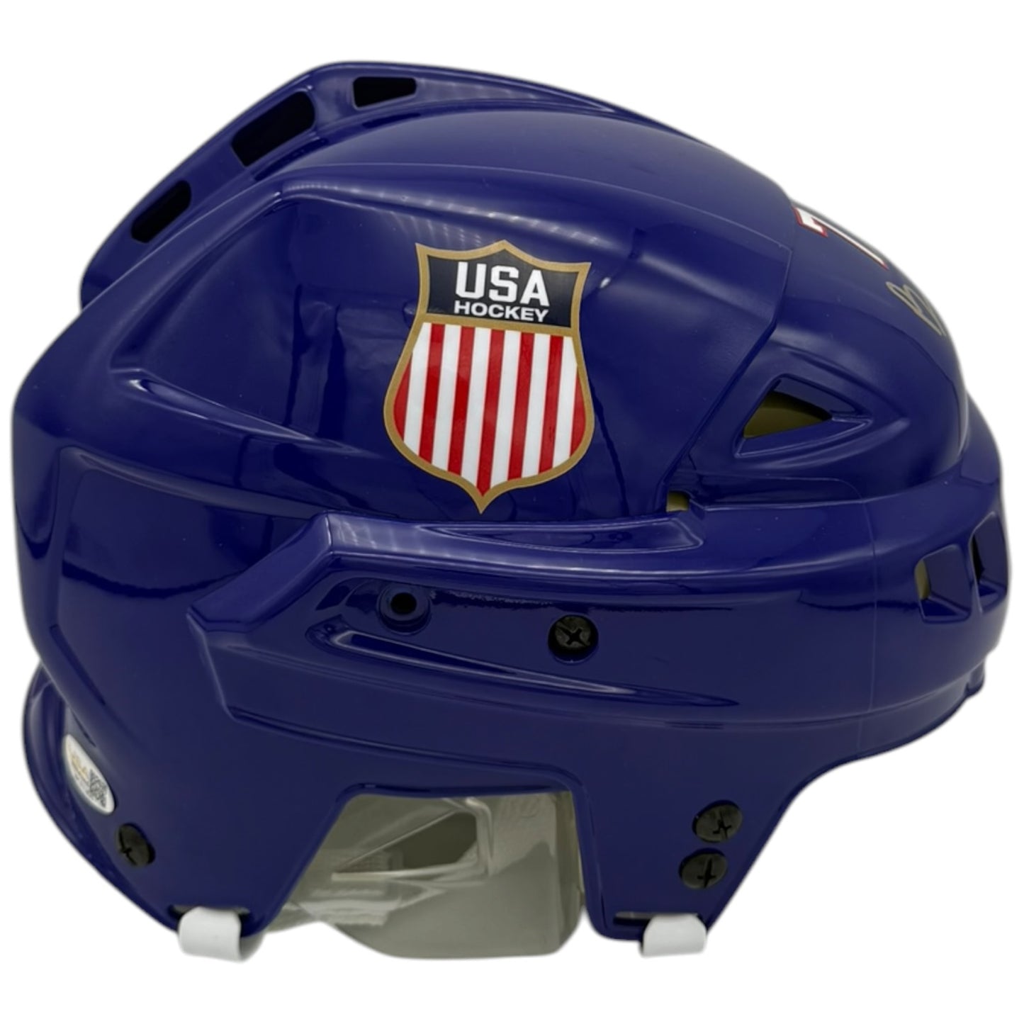 Brady Tkachuk Autographed Team USA Olympics (Blue) Full Size Helmet w/ "26 Gold Medal" - JSA