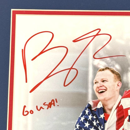 Matthew Tkachuk & Brady Tkachuk Autographed Deluxe Framed Team USA Olympics 16x20 Photo w/ "Go USA! 2026 Gold Medal" - JSA