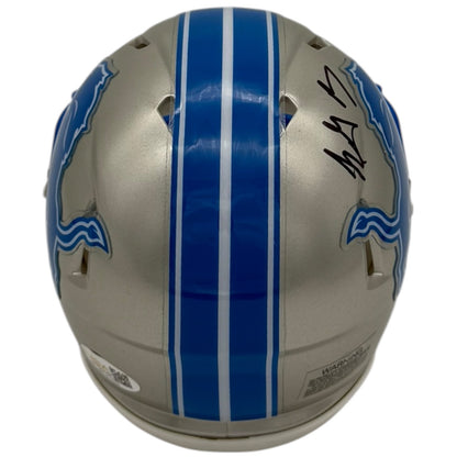 LeGarrette Blount Autographed Detroit Lions (Speed) Mini Helmet - JSA
