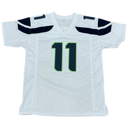 Jaxon Smith-Njigba Autographed Seattle Seahawks (White #11) Custom Jersey - JSA