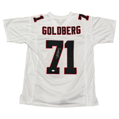 Bill Goldberg Autographed Atlanta (White #71) Custom Jersey - JSA