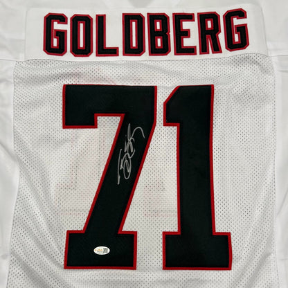 Bill Goldberg Autographed Atlanta (White #71) Custom Jersey - JSA