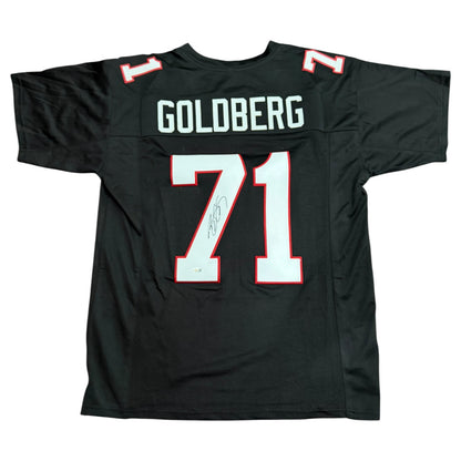 Bill Goldberg Autographed Atlanta (Black #71) Custom Jersey - JSA