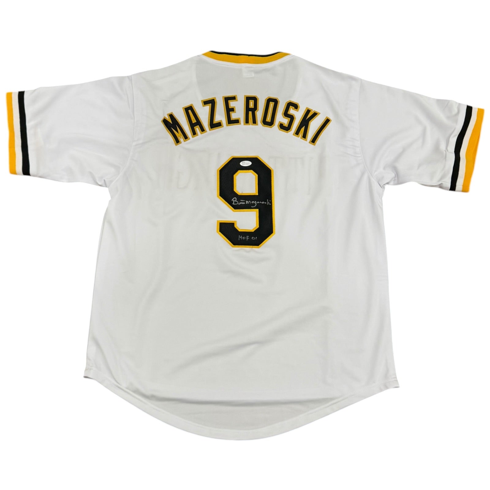 Bill Mazeroski Autographed Pittsburgh (White #9) Custom Jersey w/ 