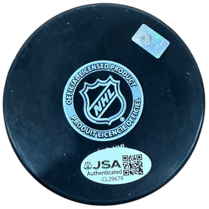 Ed Westfall Autographed New York Islanders Hockey Puck - JSA