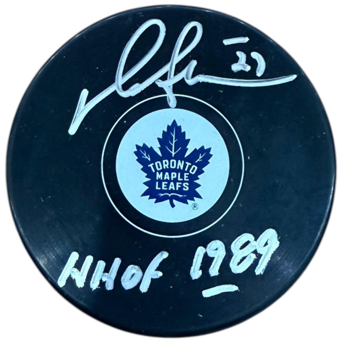 Darryl Sittler Autographed Toronto Maple Leafs Hockey Puck - JSA