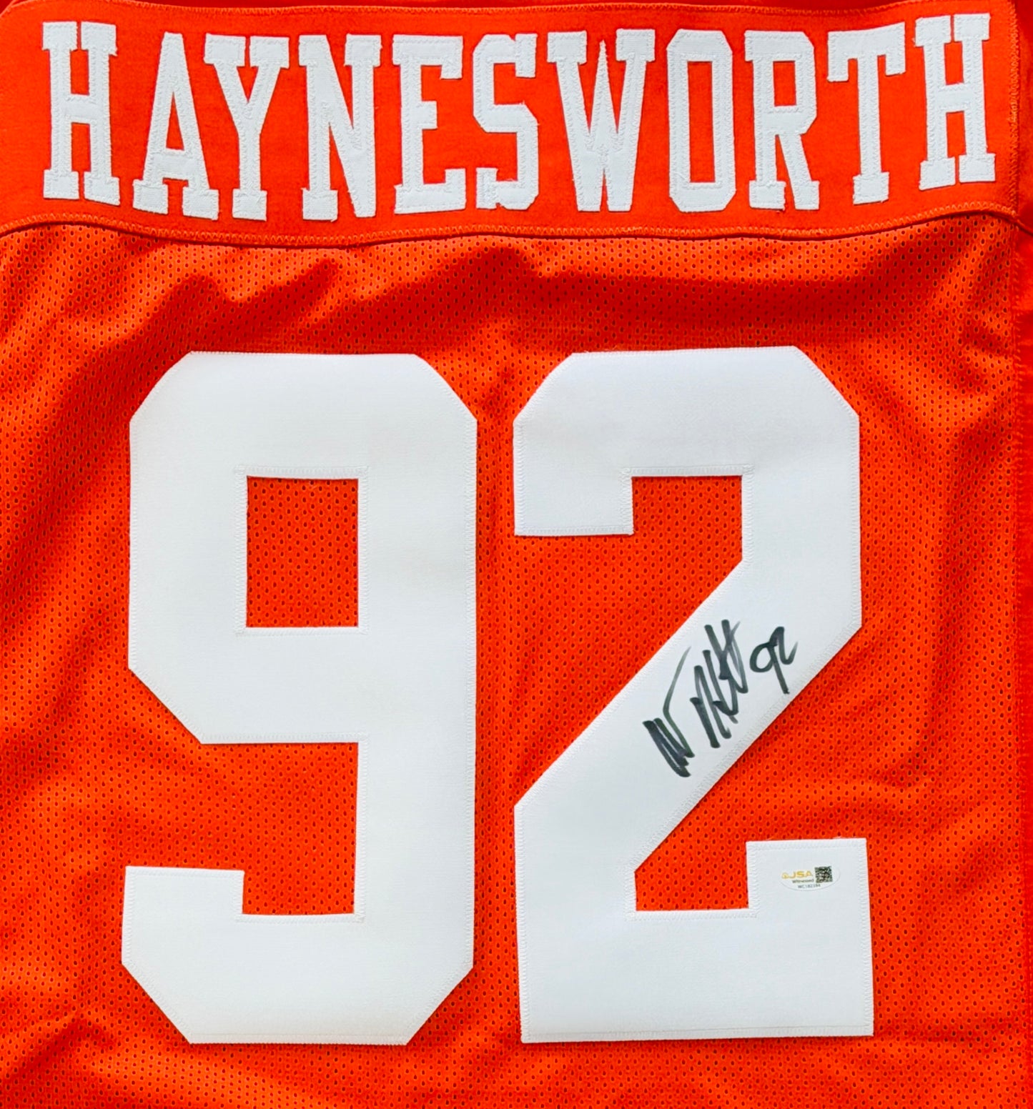 Albert Haynesworth Autographed Tennessee Vols (Orange #92) Custom Jersey - JSA