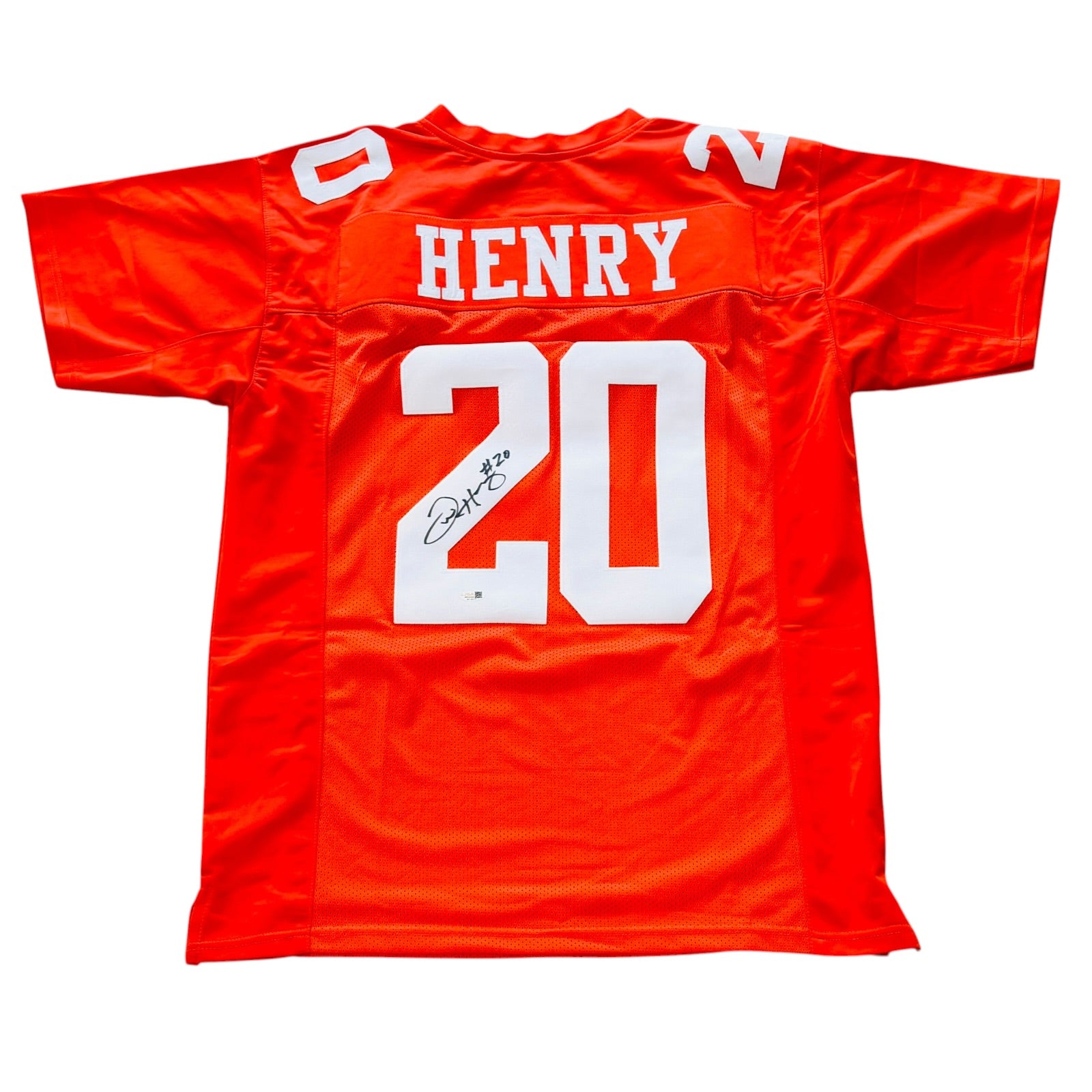 Travis Henry Autographed Tennessee Vols (Orange #20) Custom Jersey - JSA