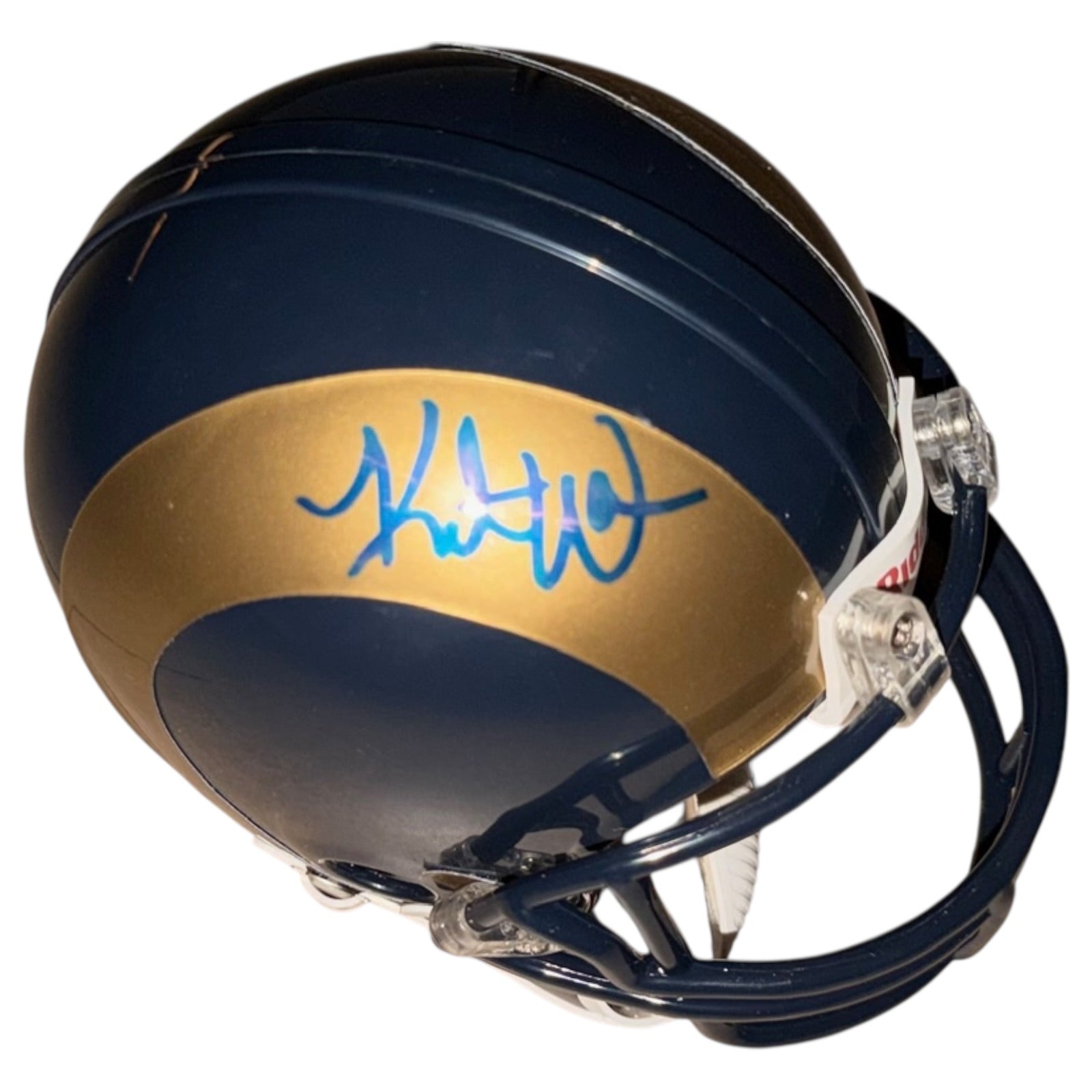 Kurt Warner Autographed St. Louis Rams Mini Helmet - JSA