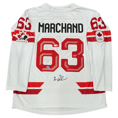 Brad Marchand Autographed Team Canada 2026 Olympics (White #63) Replica Youth Jersey - JSA
