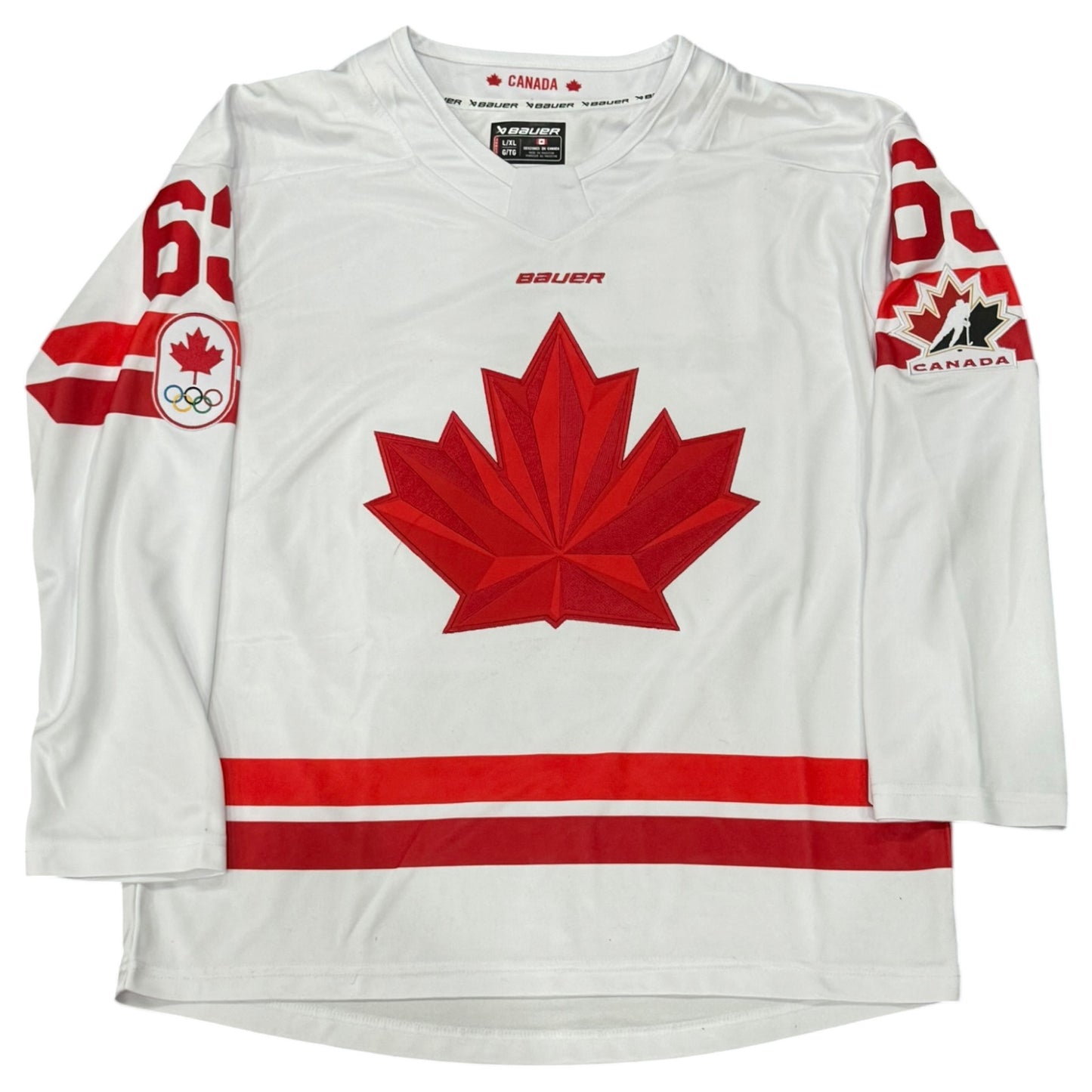 Brad Marchand Autographed Team Canada 2026 Olympics (White #63) Replica Youth Jersey - JSA