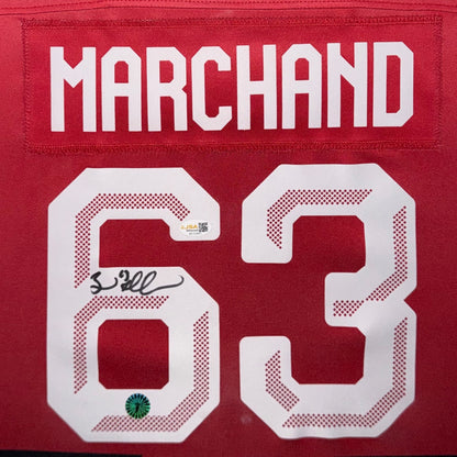 Brad Marchand Autographed Team Canada 2026 Olympics (Red #63) Framed Replica Youth Jersey - JSA