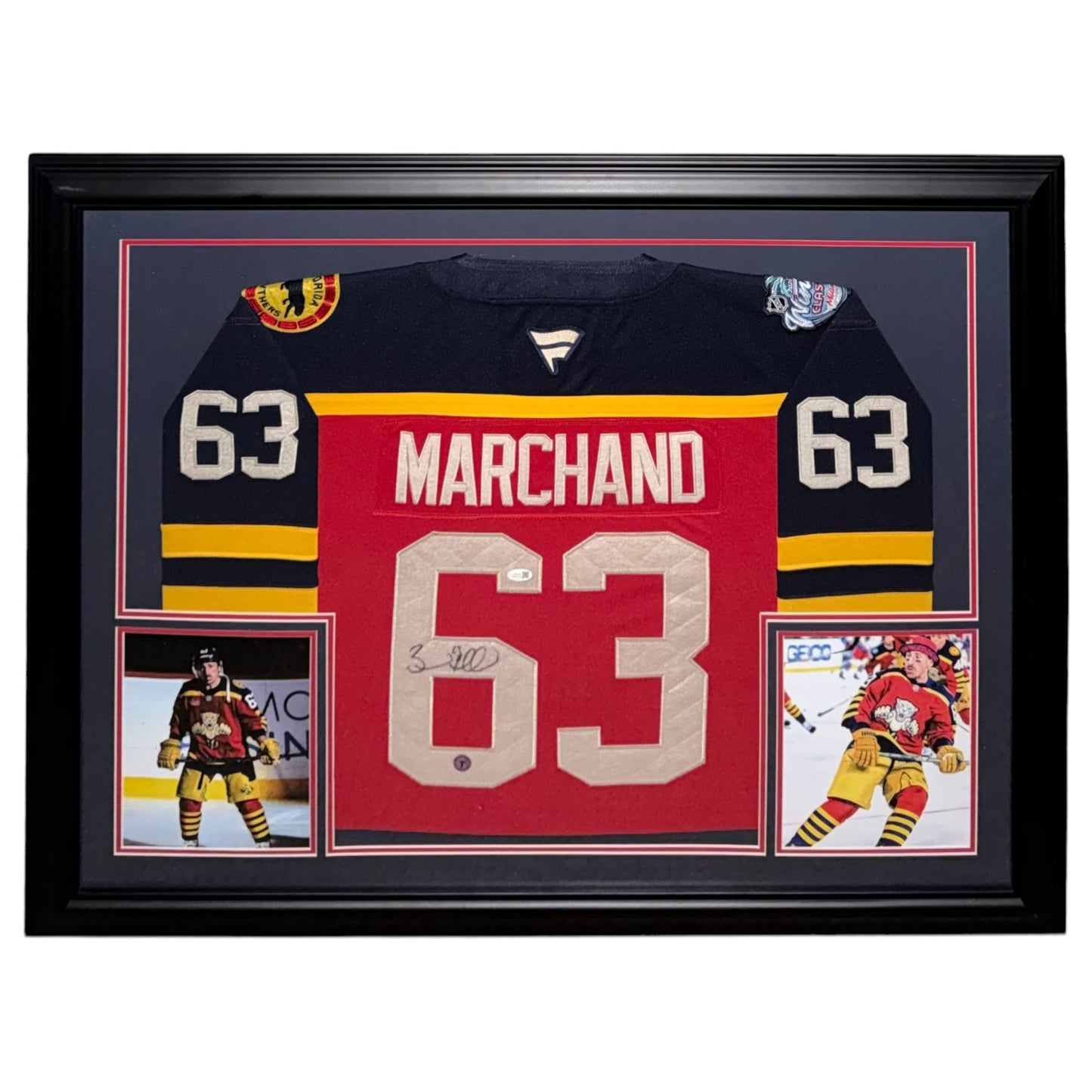 Brad Marchand Autographed Florida Panthers (Winter Classic #63) Elite Framed Jersey - JSA