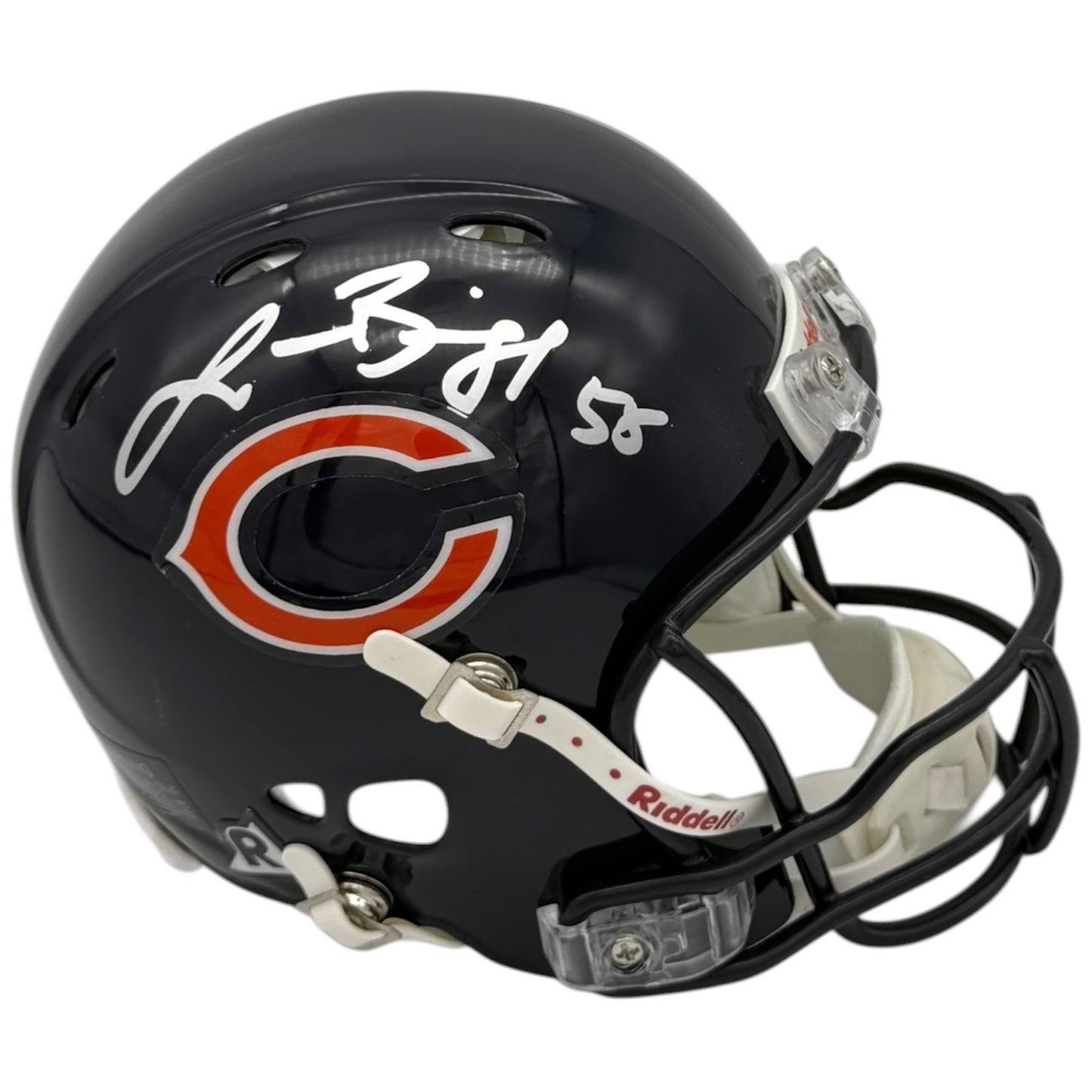 Lance Briggs Autographed Chicago Bears Mini Helmet - JSA