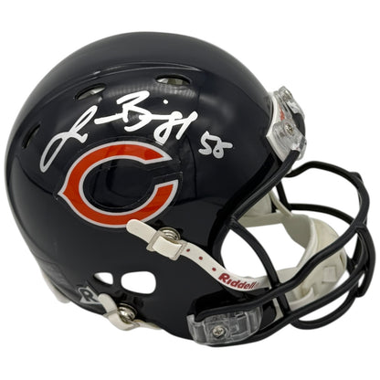 Lance Briggs Autographed Chicago Bears Mini Helmet - JSA