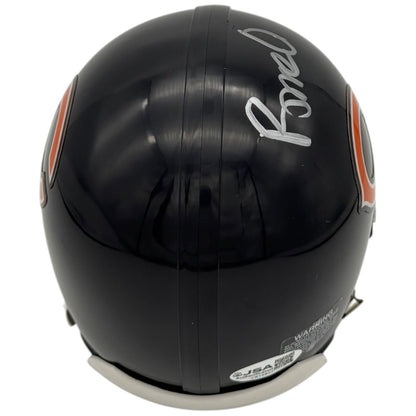 Rome Odunze Autographed Chicago Bears Mini Helmet - JSA