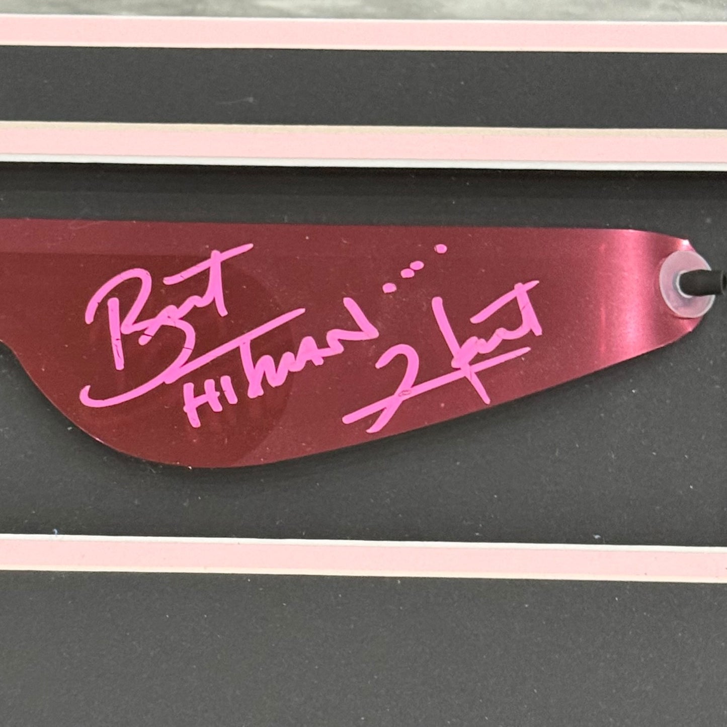 Bret "Hitman" Hart Autographed WWE Wrestling Glasses Deluxe Frame w/ 11x14 Photo - JSA