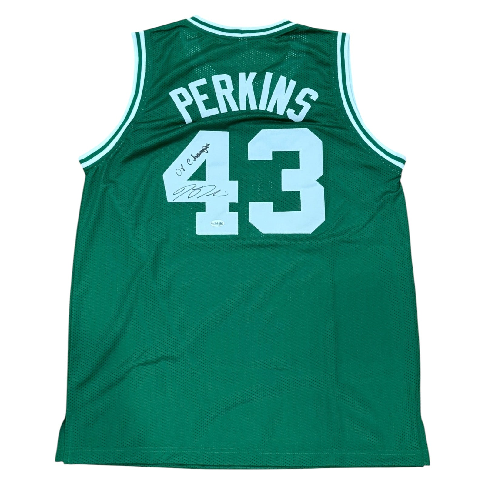 Kendrick Perkins Autographed Boston (Green #43) Custom Stitched Jersey w/ 