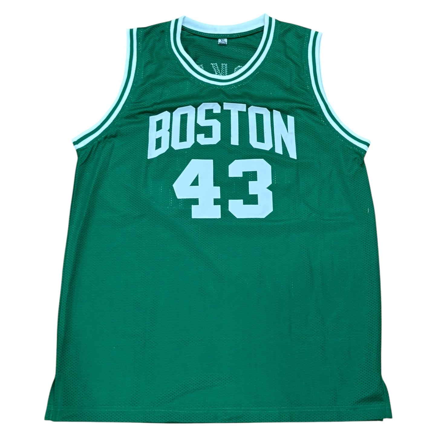 Kendrick Perkins Autographed Boston (Green #43) Custom Stitched Jersey w/ "08 Champs" - JSA