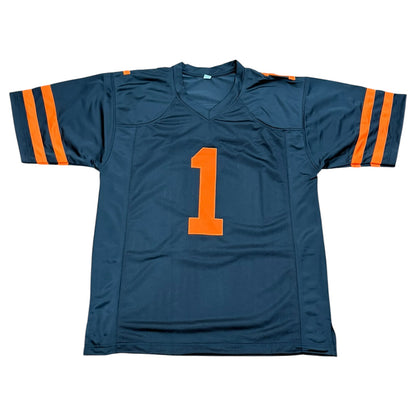 Malachi Toney Autographed Miami (Black #1) Custom Stitched Jersey - JSA