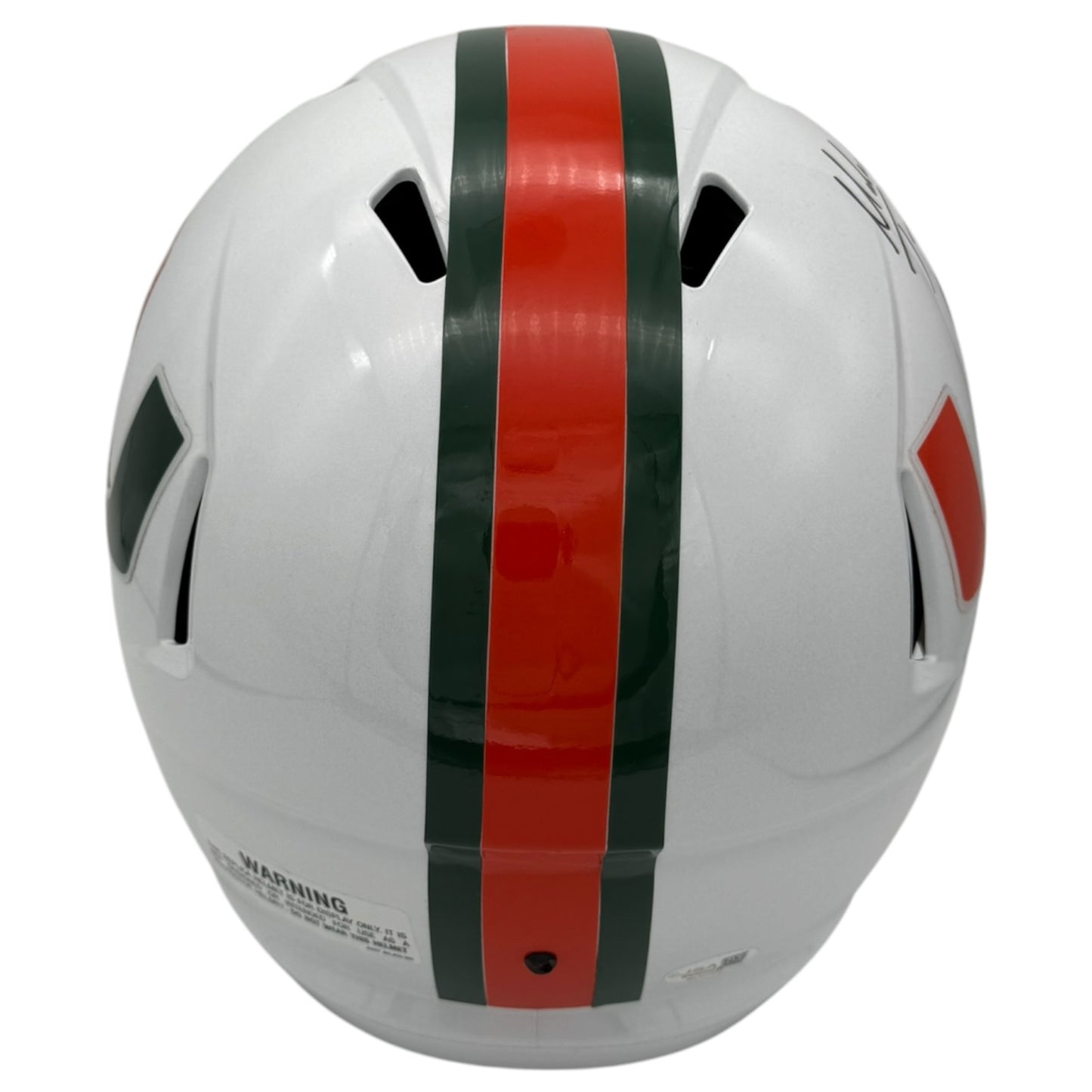 Malachi Toney and Mark Fletcher Jr. Autographed Miami Hurricanes (SPEED) Deluxe Full Size Helmet w/ "It's All About the U!" - JSA