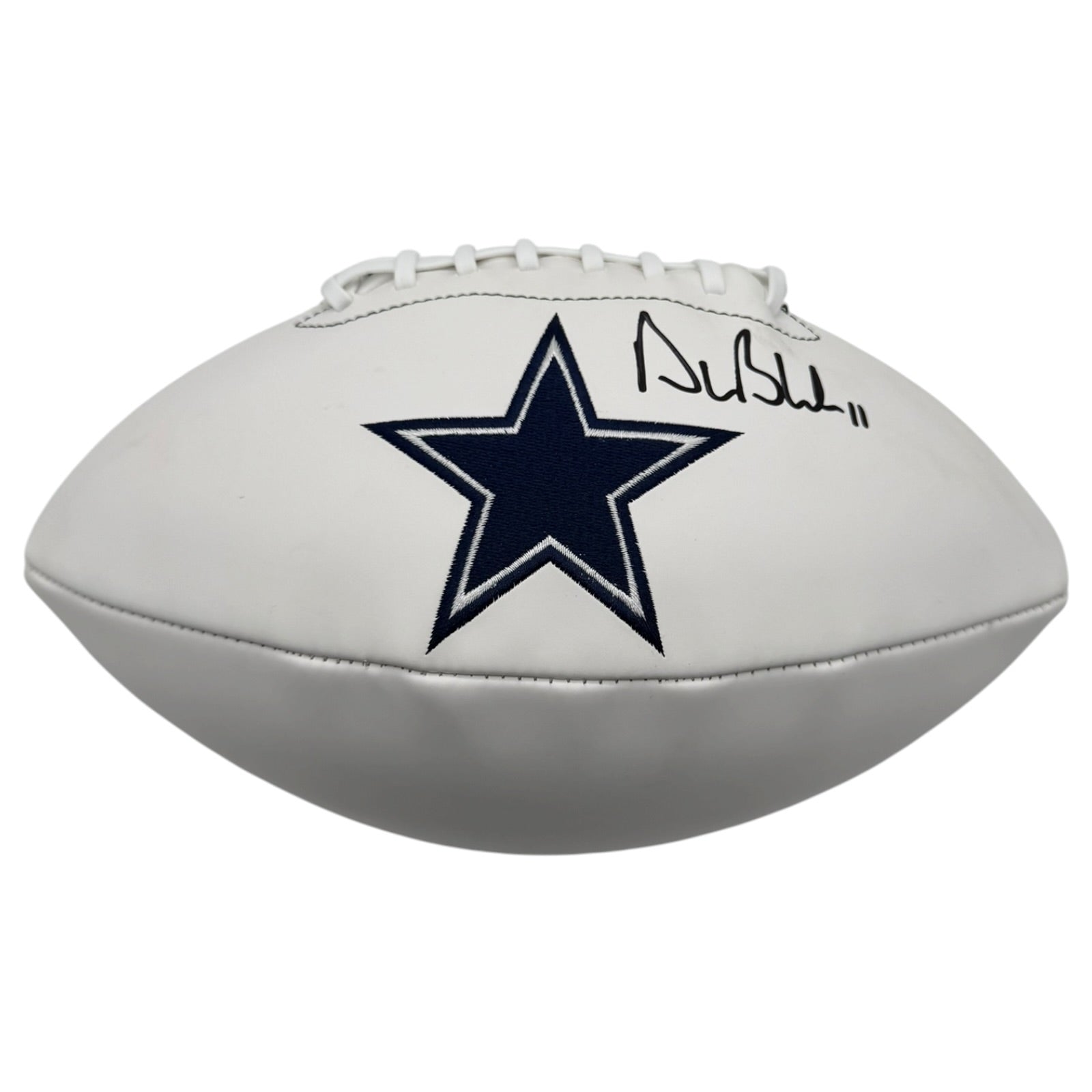 Drew Bledsoe Autographed Dallas Cowboys Logo Football - JSA