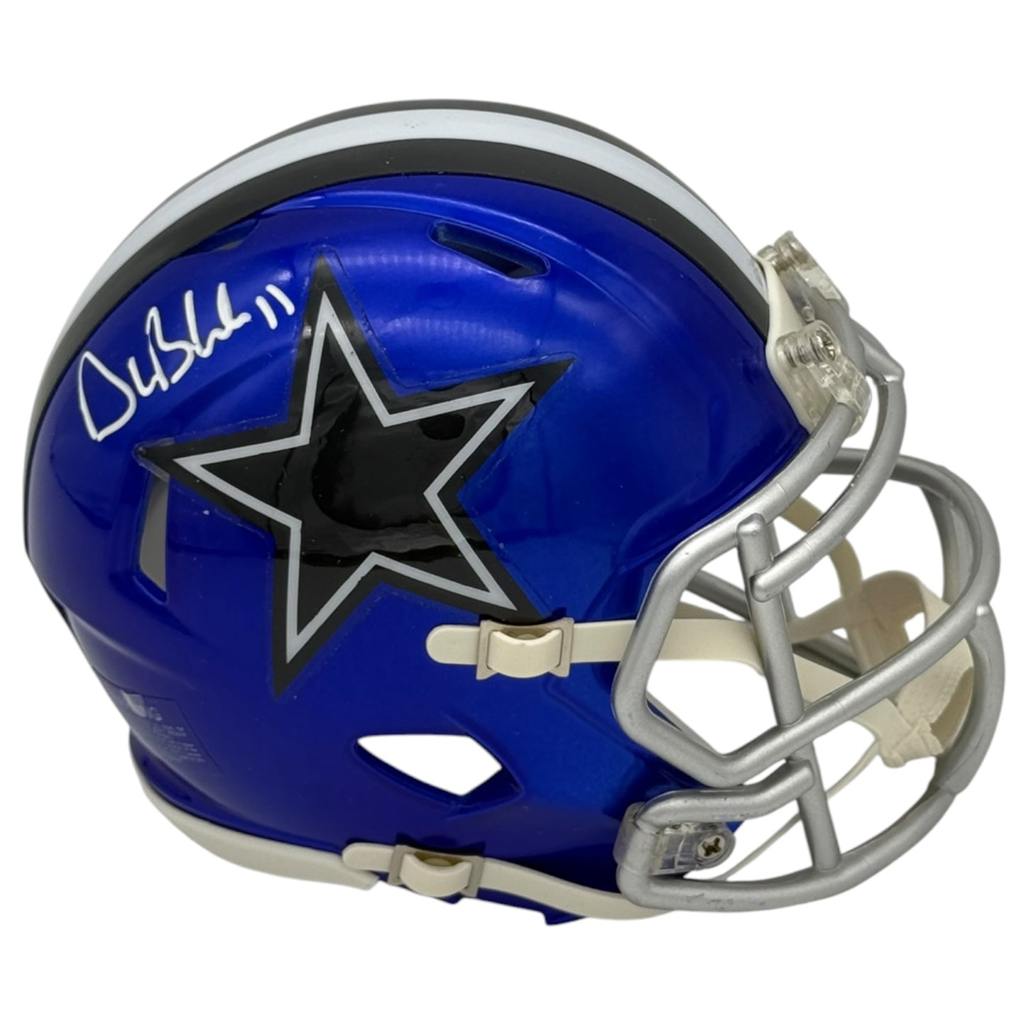 Drew Bledsoe Autographed Dallas Cowboys (FLASH) Mini Helmet - JSA