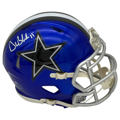 Drew Bledsoe Autographed Dallas Cowboys (FLASH) Mini Helmet - JSA