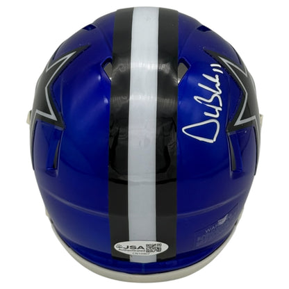 Drew Bledsoe Autographed Dallas Cowboys (FLASH) Mini Helmet - JSA