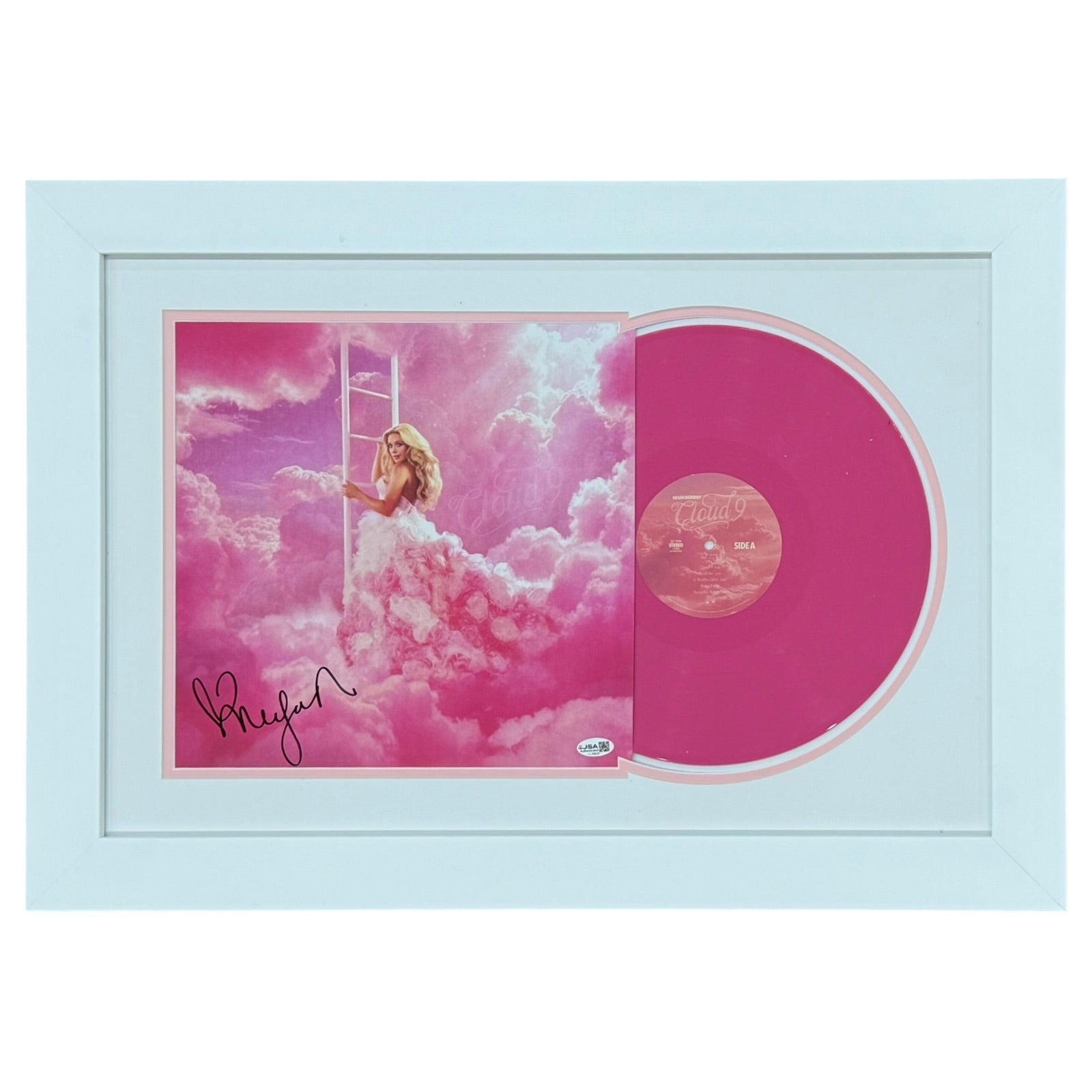 Megan Moroney Autographed Cloud 9 Deluxe Framed Vinyl and Cover - JSA