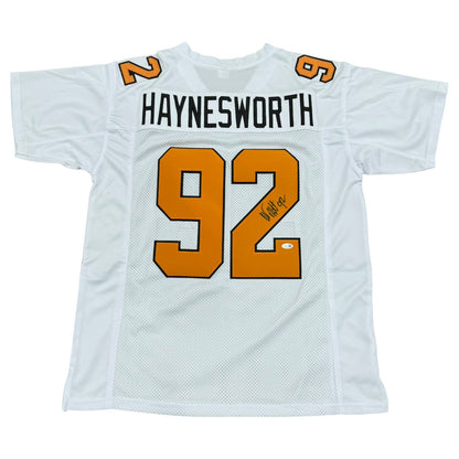 Albert Haynesworth Autographed Tennessee Vols (White #92) Custom Jersey - JSA