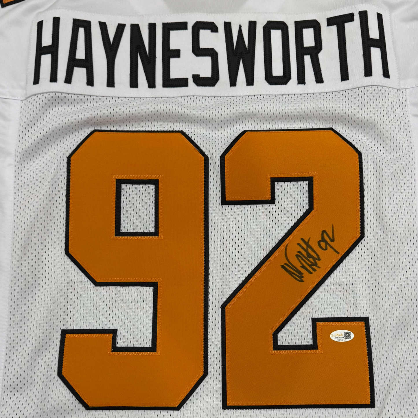 Albert Haynesworth Autographed Tennessee Vols (White #92) Custom Jersey - JSA