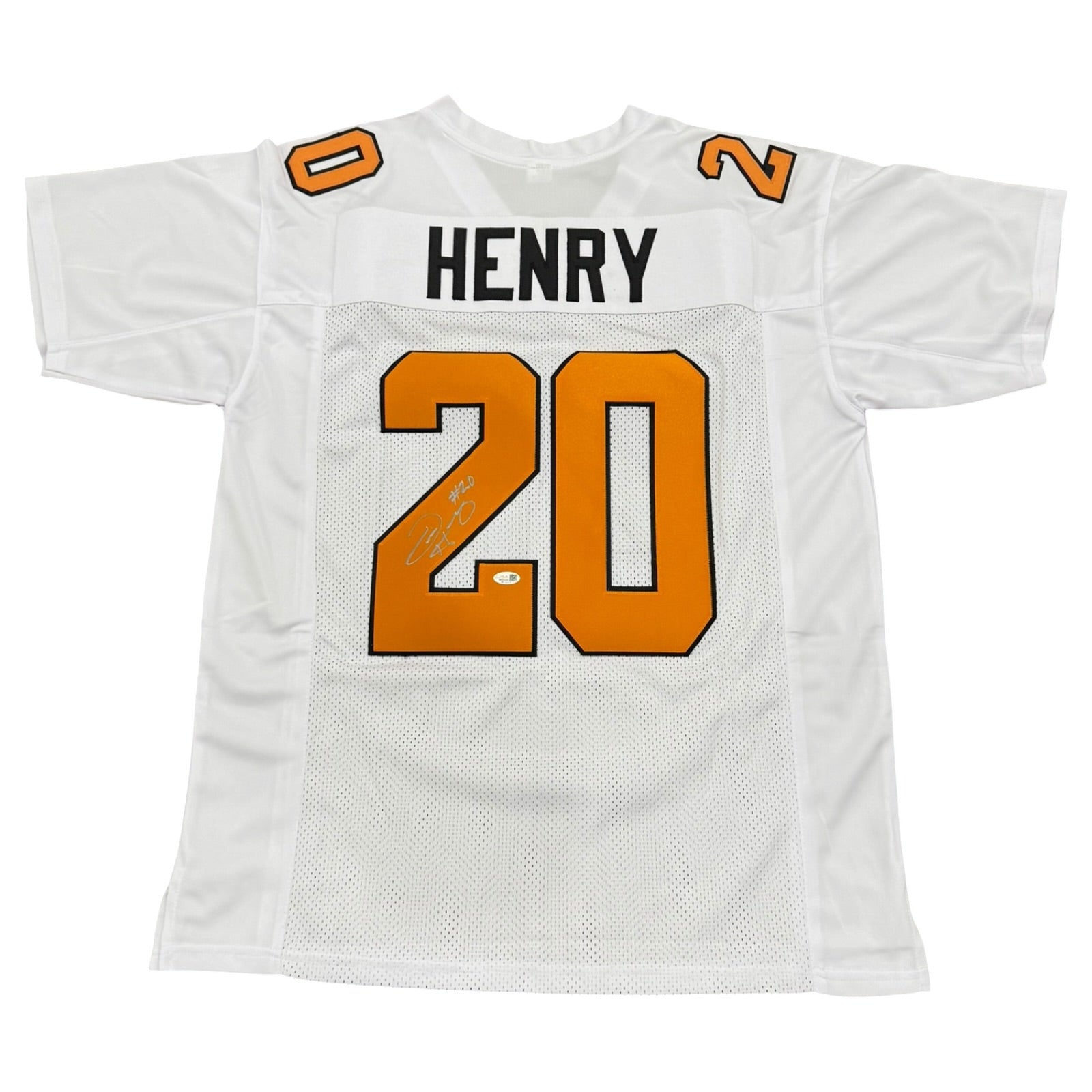 Travis Henry Autographed Tennessee Vols (White #20) Custom Jersey - JSA