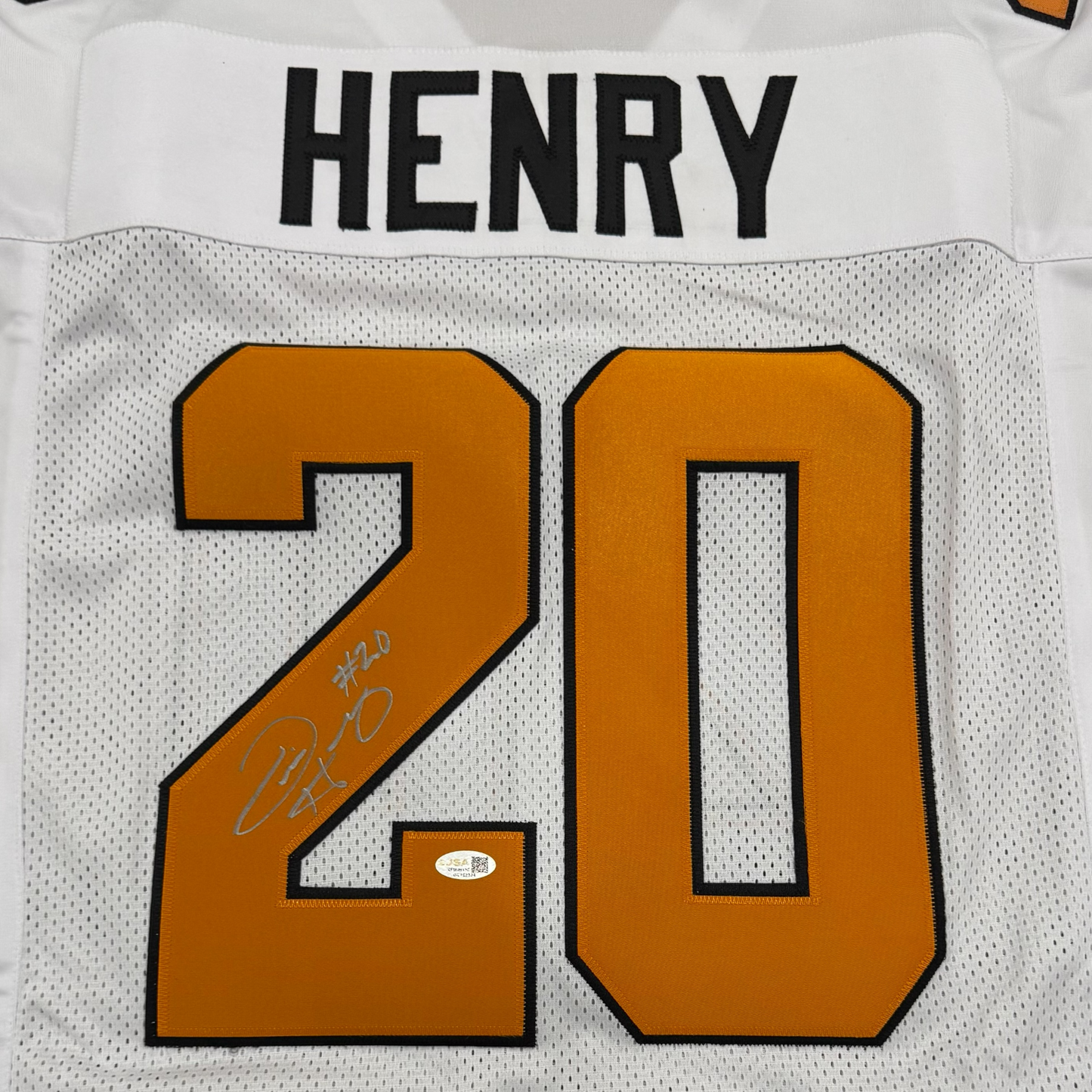 Travis Henry Autographed Tennessee Vols (White #20) Custom Jersey - JSA