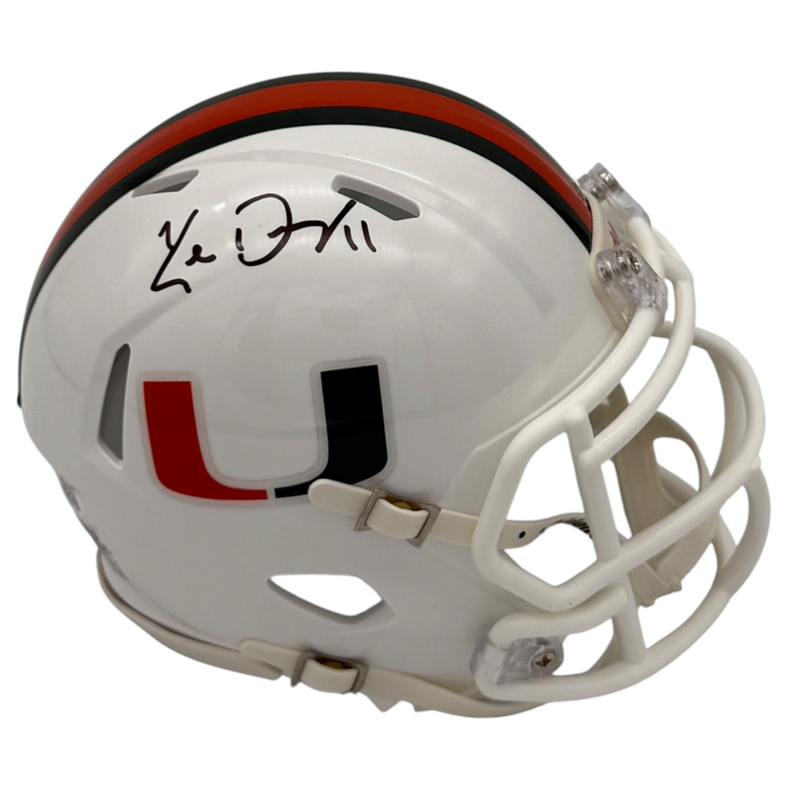 Ken Dorsey Autographed Miami Hurricanes (Speed) Mini Helmet - JSA