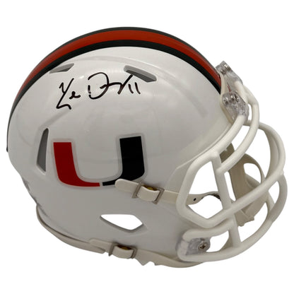 Ken Dorsey Autographed Miami Hurricanes (Speed) Mini Helmet - JSA