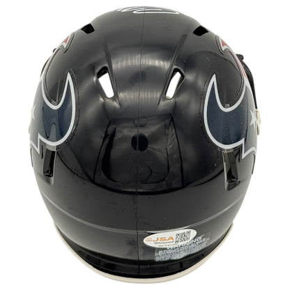 Chris Myers Autographed Houston Texans (Speed) Mini Helmet w/ "2x Pro Bowl" - JSA