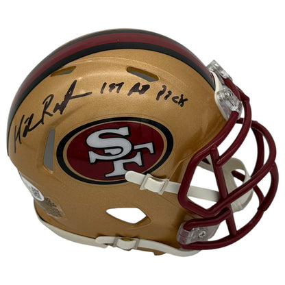 Mike Rumph Autographed San Francisco 49ers (Speed) Mini Helmet w/ "1st Round Pick" - JSA