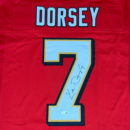 Ken Dorsey Autographed San Francisco (Red #7) Custom Stitched Jersey - JSA